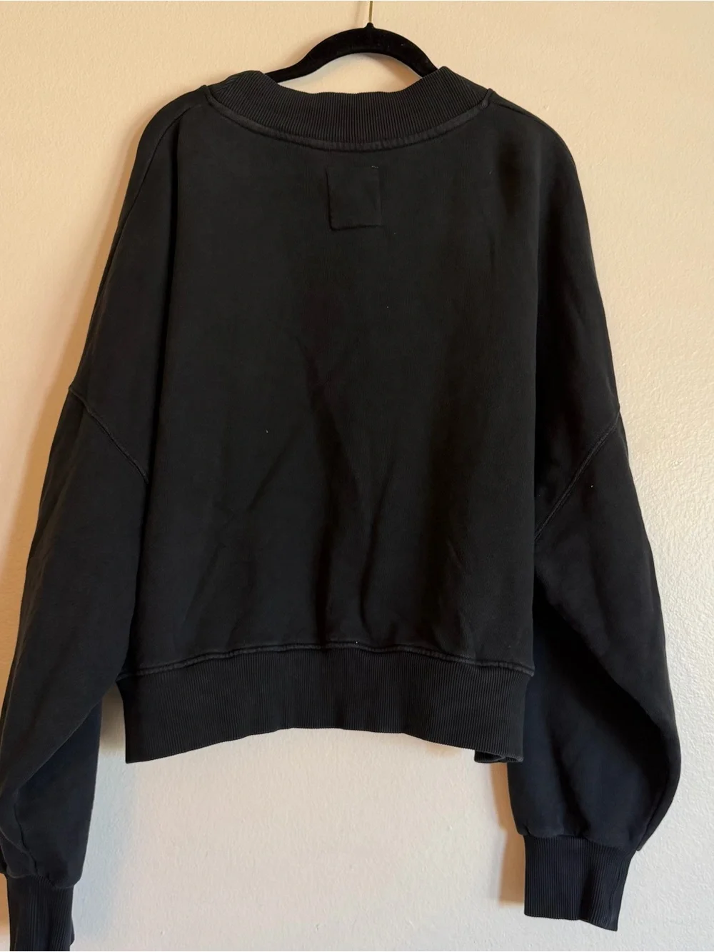 Mikuta The Dark Sweater Classic Black Crewneck Oversized Relaxed Sweater